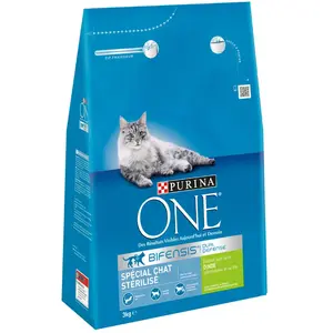 Comparateur de prix : Croquettes pour Chat Stérilisé à la Dinde, purina one 3KG - Purina