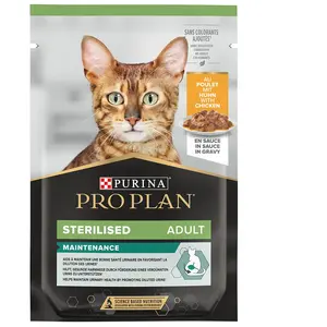Purina 6x85g Sterilised Sterilised poulet Pro Plan - Pâtée pour chat pas cher