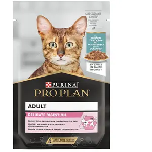 Purina 6x85g Delicate Delicate poisson de l'océan Pro Plan - Pâtée pour chat pas cher