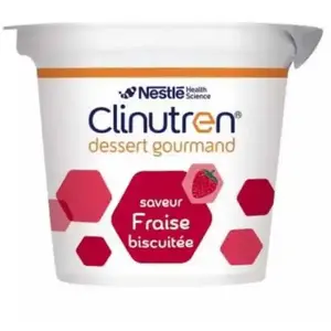 Clinutren dessert gourmand saveur fraise biscuitée lot de 4 x 200grVendu pardocmorris
