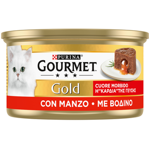 Comparateur de prix : 24 x 85 g Gourmet Gold Coeur fondant Boeuf Nourriture humide pour chat