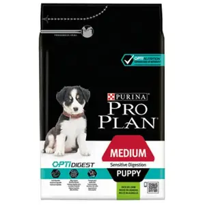 Purina Croquettes chiot Pro Plan Medium Sensitive Digestion - Agneau - 12kg pas cher