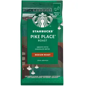 Café Starbucks Pike Place, torréfaction moyenne, café torréfié, doux, note chocolatée, grains entiers, 200g pas cher