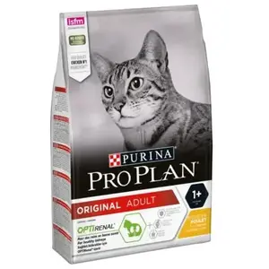 Purina pro plan chat adult croquettes original optirenal poulet 3kg pas cher