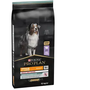 PURINA PRO PLAN Croquettes chien sans céréales Medium adulte Sensitive Digestion 12kg pas cher
