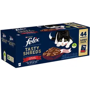 44x80g Felix Succulent Grill sélection de la campagne - Pâtée pour cha... pas cher