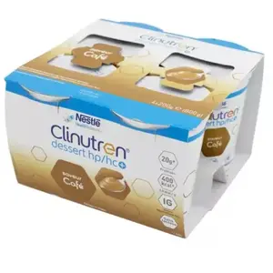 Comparateur de prix : Clinutren Dessert HP/HC + Café 4 x 200g