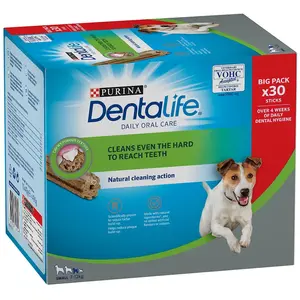Comparateur de prix : 30 bâtonnets (10x49g) PURINA Dentalife à mâcher, pour chien de petite ...