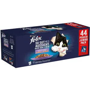 Mégapack Felix Tendres Effilés en gelée 132 x 85 g - sélection à la vi... pas cher