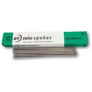 Comparateur de prix : Dt Swiss Rayons Champion J-bend 100 Unités 2.0 x 255 mm
