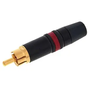 Neutrik Connecteur RCA Male Métal Noir NE1031015