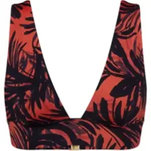 Haut de maillot de bain avec rembourrage doux et amovible femme Triumph Summer Palm Marron 40D 10226610-M004 pas cher
