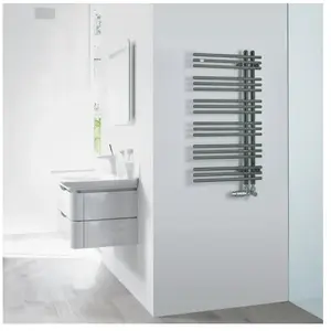 Zehnder Yucca Asym Sèche-serviettes, fonctionnement mixte ou à eau cha...