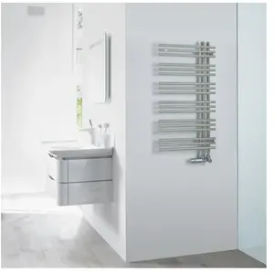 Zehnder Yucca Asym Sèche-serviettes, fonctionnement mixte ou à eau cha...