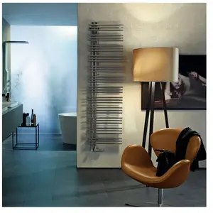 Zehnder Yucca Asym Sèche-serviettes, fonctionnement mixte ou à eau cha...