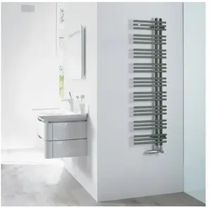 Zehnder Yucca Asym Sèche-serviettes, fonctionnement mixte ou à eau cha...