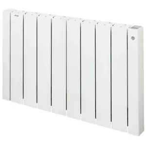 ACOVA Volga Plus EL Réguldigitaleoeil NF Blanc RAL 9010 1000W H575 mm L628 mm pas cher