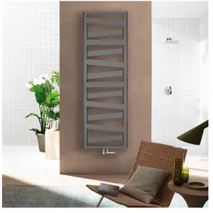 Zehnder Ribbon Sèche-serviettes, fonctionnement mixte ou à eau chaude,...