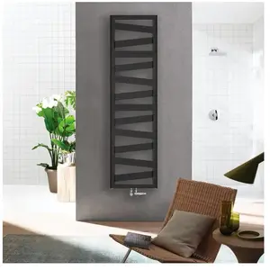Zehnder Ribbon Sèche-serviettes, fonctionnement mixte ou à eau chaude,...