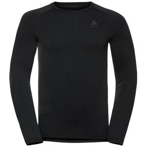 Comparateur de prix : T-shirt Odlo BL Top Crew Performance Warm manche longue noir - XL
