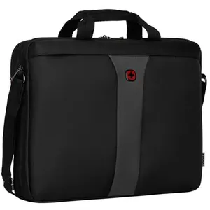 Sacoche - WENGER - Legacy double Slim - Noir - 17 pouces - Design slim pas cher