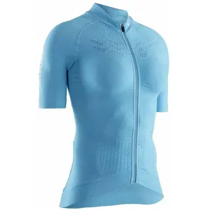 Maillot X-Bionic Effektor G2 Bike Zip manche courte bleu femme - M pas cher