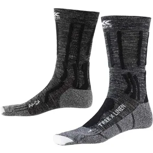 X-Socks Trek X Linen Lady Chaussette Femme, Gris/Noir pas cher