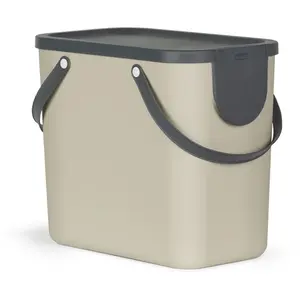ROTHO Système de recyclage des déchets ALBULA 25 l cappuccino trashcan pas cher