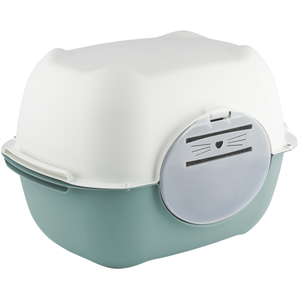Rotho MyPet Bac à litière Bella vert gui/blanc pas cher