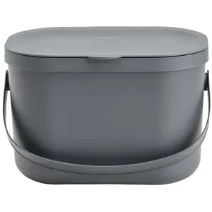 Comparateur de prix : Rotho Poubelle pour collecte différenciée 3,2 L, anthracite, noir