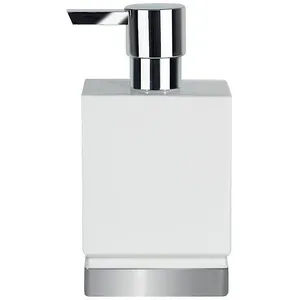 Spirella - Distributeur de savon Porcelaine roma Blanc & ArgentVendu paramazon