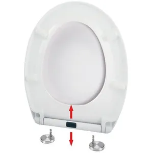 Comparateur de prix : Spirella - Abattant wc easy clip Thermo Dur Blanc - Charnières Inox