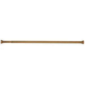 Barre de rideau de douche extensible 75/125 cm sans perçage, doré, Spirella Kreta