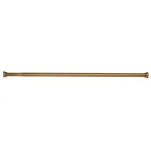 Barre de rideau de douche extensible 125/220 cm sans perçage, doré, Spirella Kreta