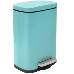 Poubelle de salle de bains 5L, bleu aqua, Spirella Akira