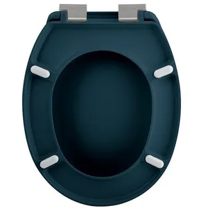Comparateur de prix : SPIRELLA Abattant Wc Thermo Dur Neela Pétrole Mat - Charnières Abs Chromé