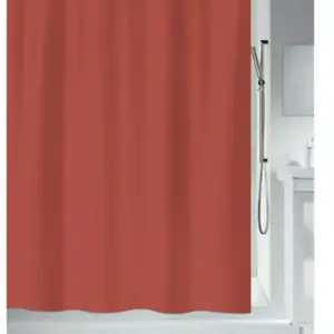 Rideau de douche Polyester PRIMO 180x200cm Terracotta Spirella