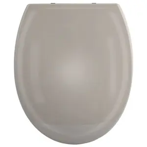 SPIRELLA Abattant Wc Pp Harry Taupe - Charnières Zinc
