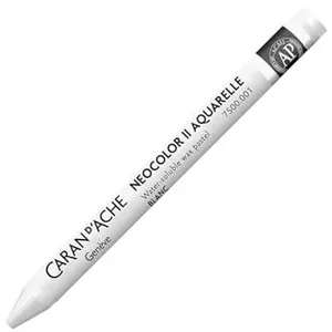 caran d'ache pastel à la cire aquarellable neocolor ii,blanc noir