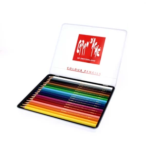 Comparateur de prix : Caran d'Ache Boîte métal de 12 crayons de couleurs aquarellables Swisscolor -