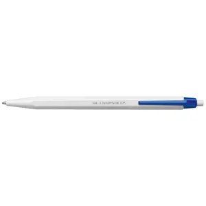 Caran d'Ache d´Ache 0825.160 ECO Stylo à bille en résine et acier inoxydable Bleu/blanc Couleur de l'encre bleue 12 cm pas cher