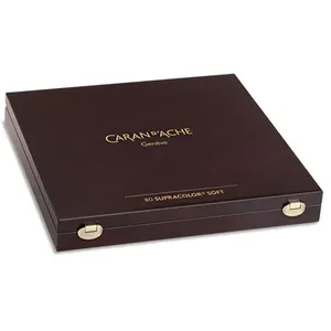 Caran d'Ache 3888.480 Supracolor Soft Mallette en bois 80 couleurs pas cher