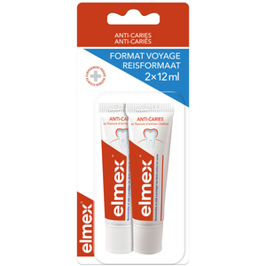 Comparateur de prix : Elmex Anti Caries tube de Voyage 2 x 12ml