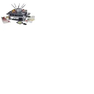 Solis 3-en-1 Partie Raclette, Fondue et Grill, Pas Besoin de Choisir pas cher