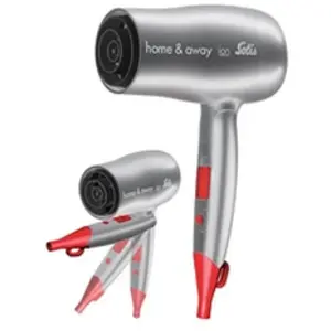 Comparateur de prix : Solis Home & Away Type 3791 - Sèche-cheveux - rouge/gris argent