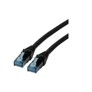 ROLINE Cordon LAN Cat 6A Component Level | Câble réseau UTP Ethernet avec connecteur RJ45 | noir 0,5 m pas cher