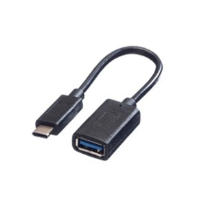 ITB Solution Value 11999030 Câble USB 3.1, Type C vers Prise A Femelle 0,15 m Noir pas cher