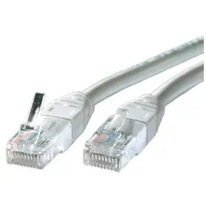 Secomp ROLINE Cordon LAN Cat 5e | Câble réseau UTP Ethernet avec connecteur RJ45 | gris 1 m pas cher