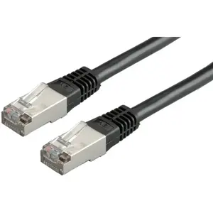 ROLINE Cordon LAN Cat 5e | Câble réseau FTP Ethernet avec connecteur RJ45 | noir 1,0 m pas cher