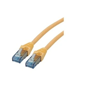 Comparateur de prix : ROLINE Cordon LAN Cat 6A Component Level | Câble réseau UTP Ethernet avec connecteur RJ45 | jaune 15 m
